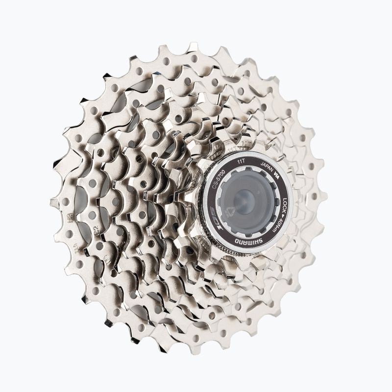 Shimano CS-5700 10-reihige Fahrradkassette 10rz 11-28 silber ICS570010128