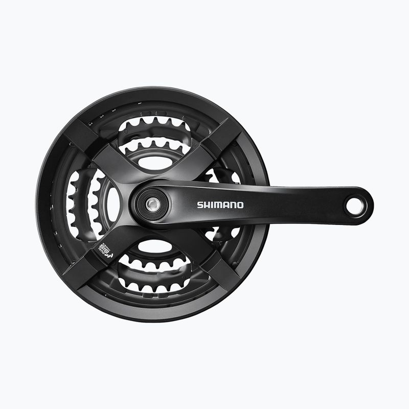 Shimano Kurbelgarnitur FC-TY501 Square 8/7/6 fach 170 mm schwarz