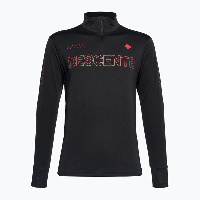 Herren-Ski-Sweatshirt Descente Descente 1/4 Zip 93 schwarz DWMUGB28
