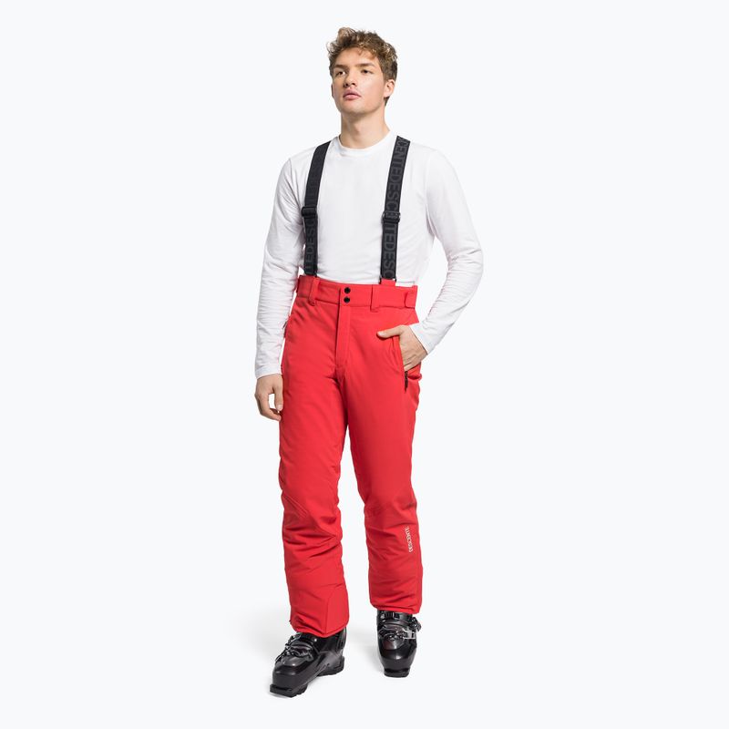 Skihose Herren Descente Swiss rot DWMUGD4