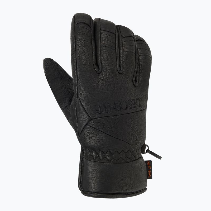 Herren Skihandschuhe Descente Leather black 2