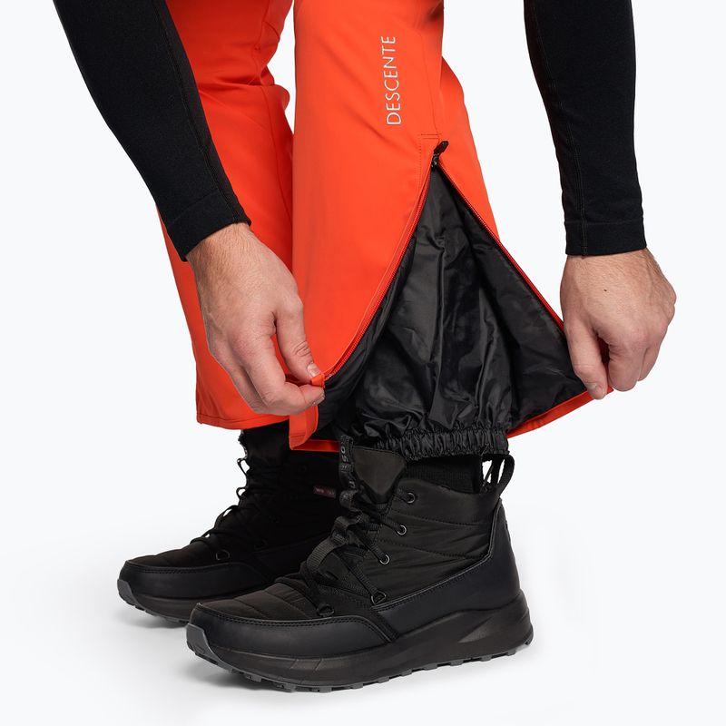 Herren Descente Swiss mandarin orange Skihose 4