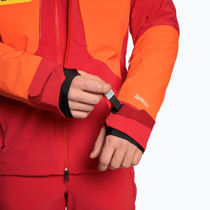 Herren Descente Swiss mandarin orange Skijacke 4