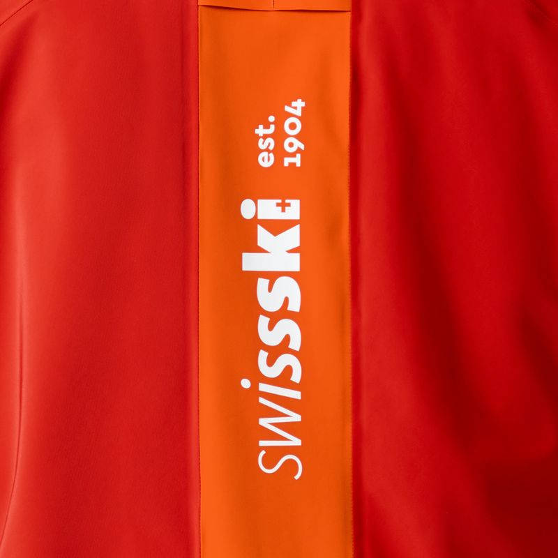Herren Descente Swiss mandarin orange Skijacke 10