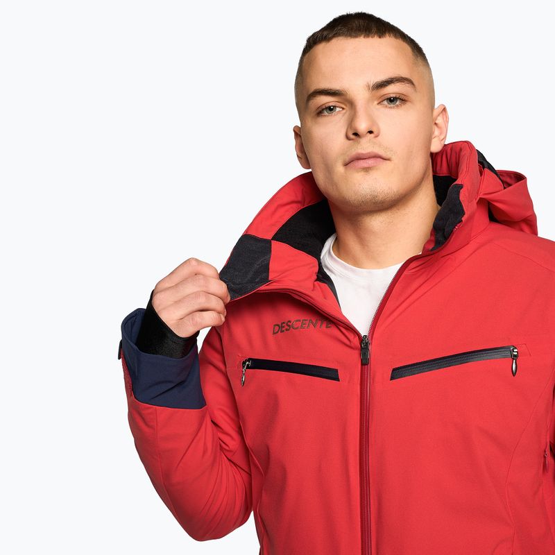 Herren Skijacke Descente Tracy elektrisch rot 3