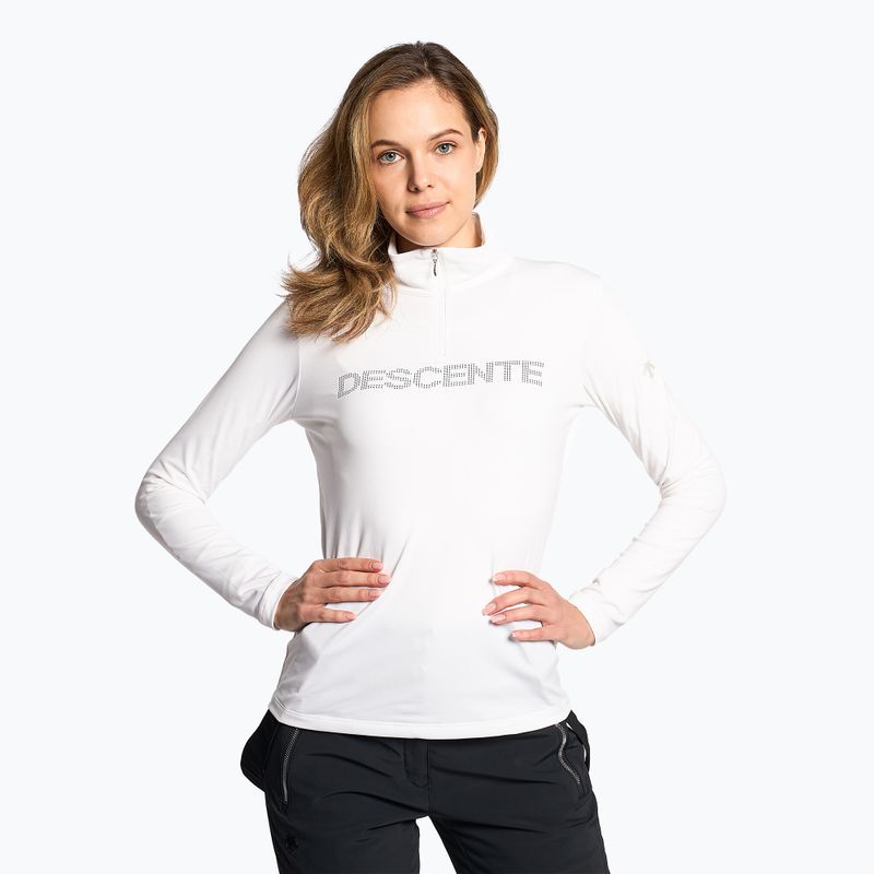 Damen-Ski-Sweatshirt Descente Laurel super weiß