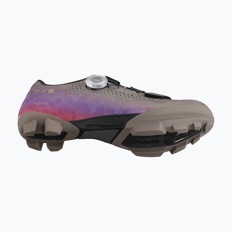 Damen-Gravelschuhe Shimano SH-RX600 gray/purple 5