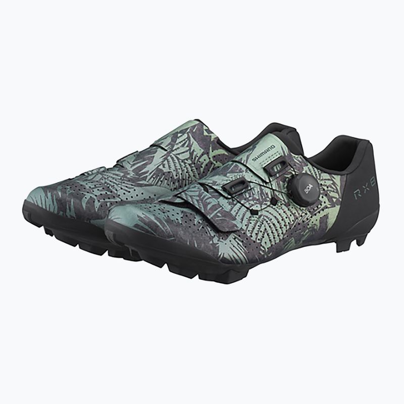 Shimano SH-RX801 Herren Schotterschuhe tropische Blätter 2
