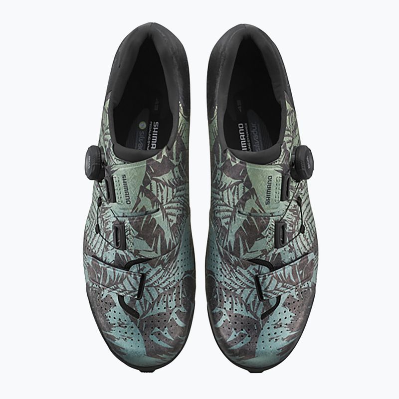 Shimano SH-RX801 Herren Schotterschuhe tropische Blätter 3