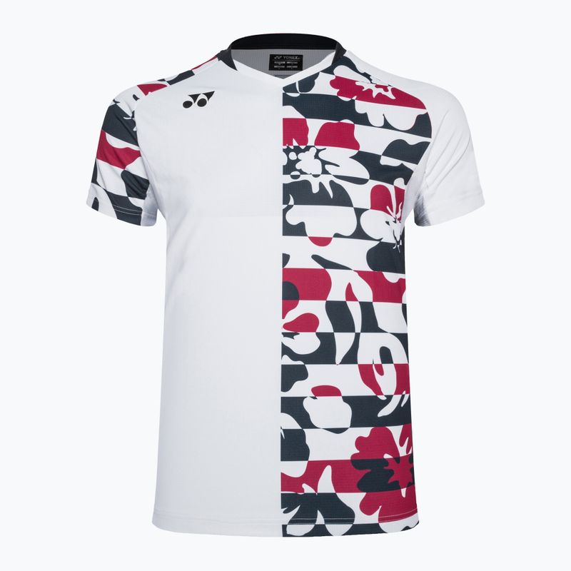 Herren-Tennisshirt YONEX Rundhalsausschnitt weiß CPM105043W