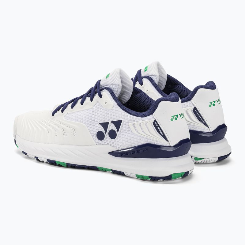 Damen Tennisschuhe YONEX Power Cushion Eclipson 4 weiß/aloe 3