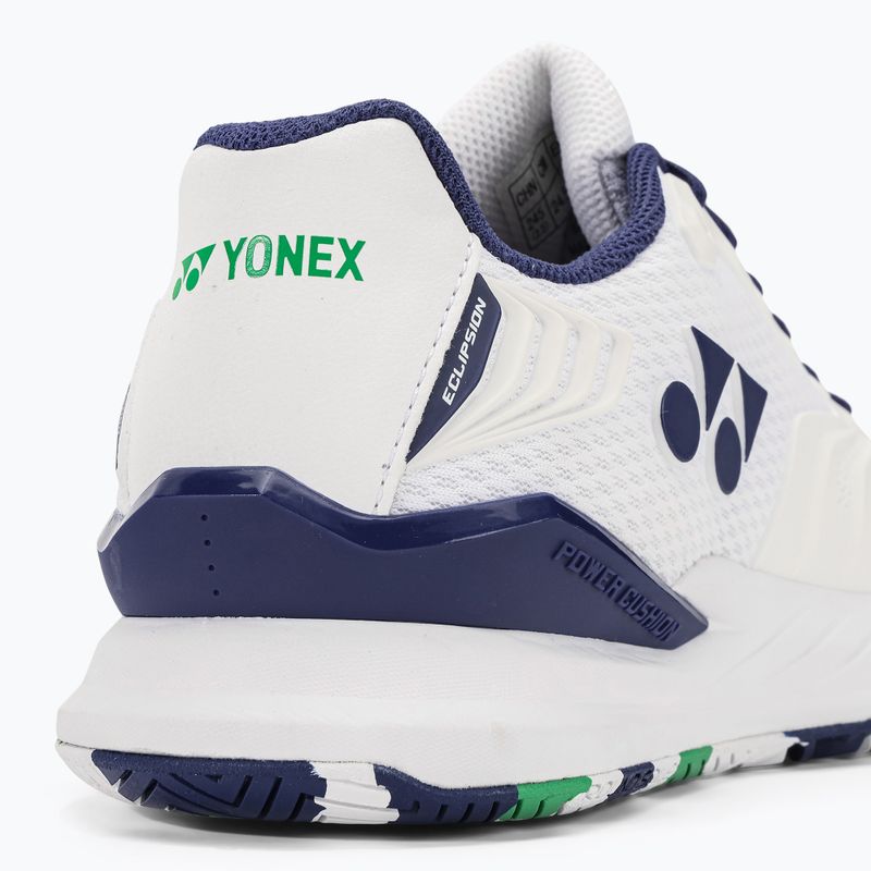 Damen Tennisschuhe YONEX Power Cushion Eclipson 4 weiß/aloe 9