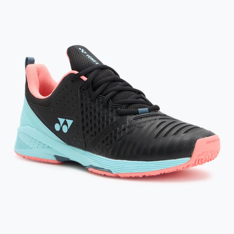 Herren-Tennisschuhe YONEX Sonicage 3 CL schwarz/himmelblau