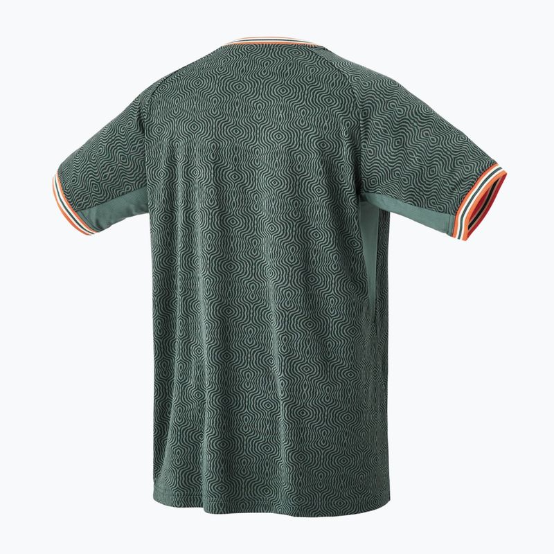 Herren-Tennisshirt YONEX 10560 Roland Garros Rundhalsausschnitt oliv 2