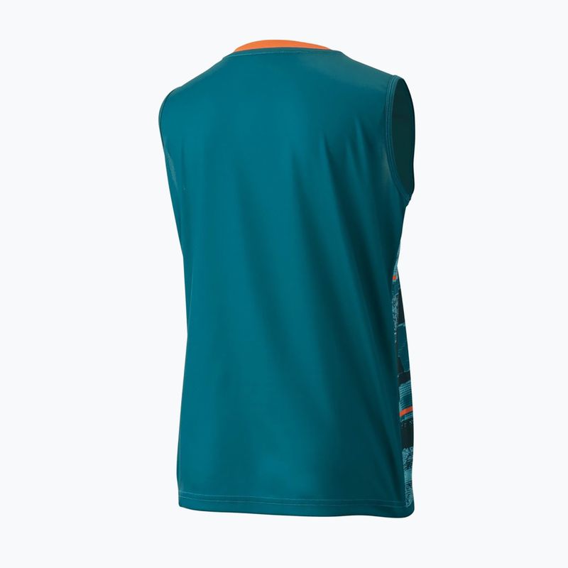Damen-Tennisshirt YONEX 0035 Club Sleeveless W blau/grün 2