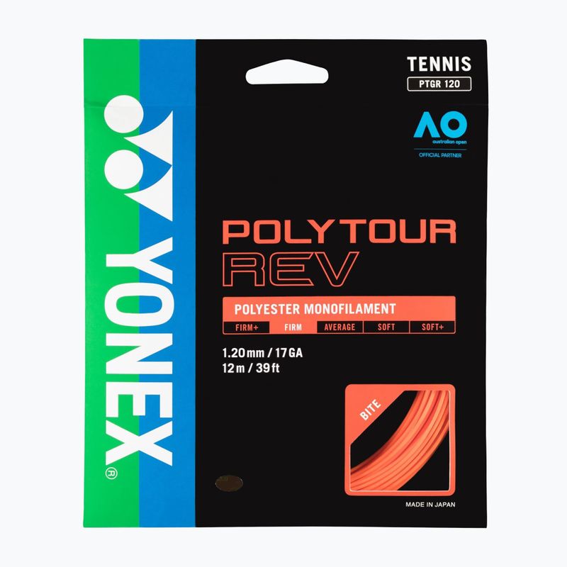 Tennissaite YONEX Poly Tour Rev 120 Satz 12 neuwertig 2
