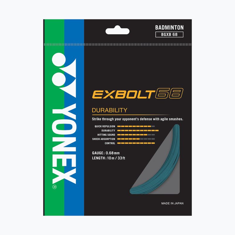 Badmintonsaite YONEX Exbolt 68 Satz 10 m türkis 2