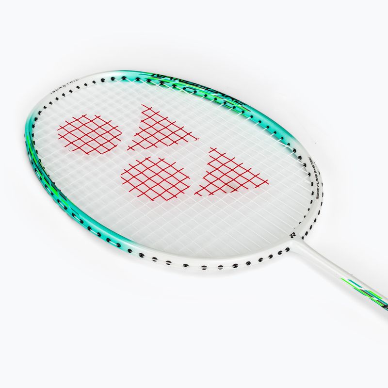 Badmintonschläger YONEX Nanoflare 001 Feel 2025 white/ mint 5