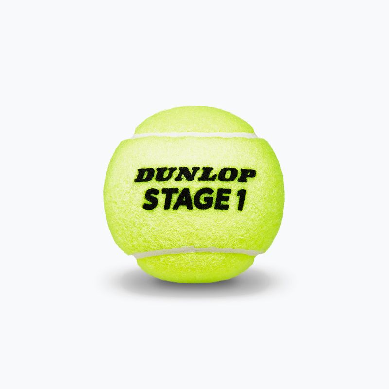 Kinder-Tennisbälle Dunlop Stage 1 3 stück grün 61338 3