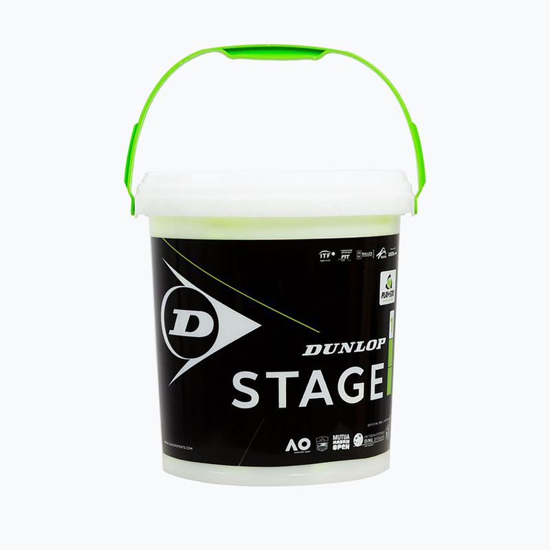 Kinder-Tennisbälle Dunlop Stage 1 6 stück grün 61342