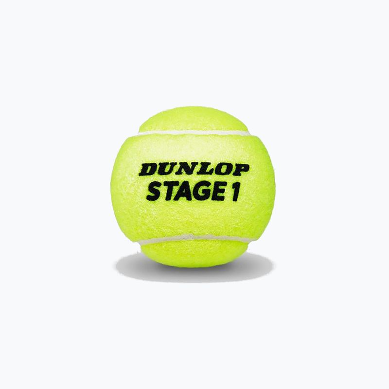 Kinder-Tennisbälle Dunlop Stage 1 6 stück grün 61342 2