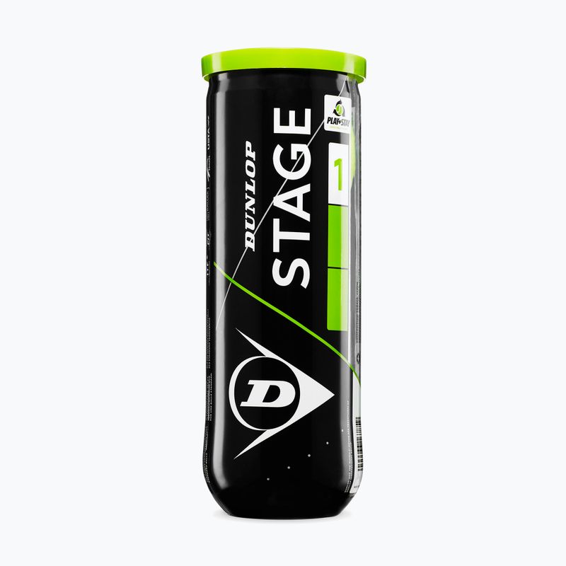 Tennisbälle Dunlop Stage 1 3 pack green 2