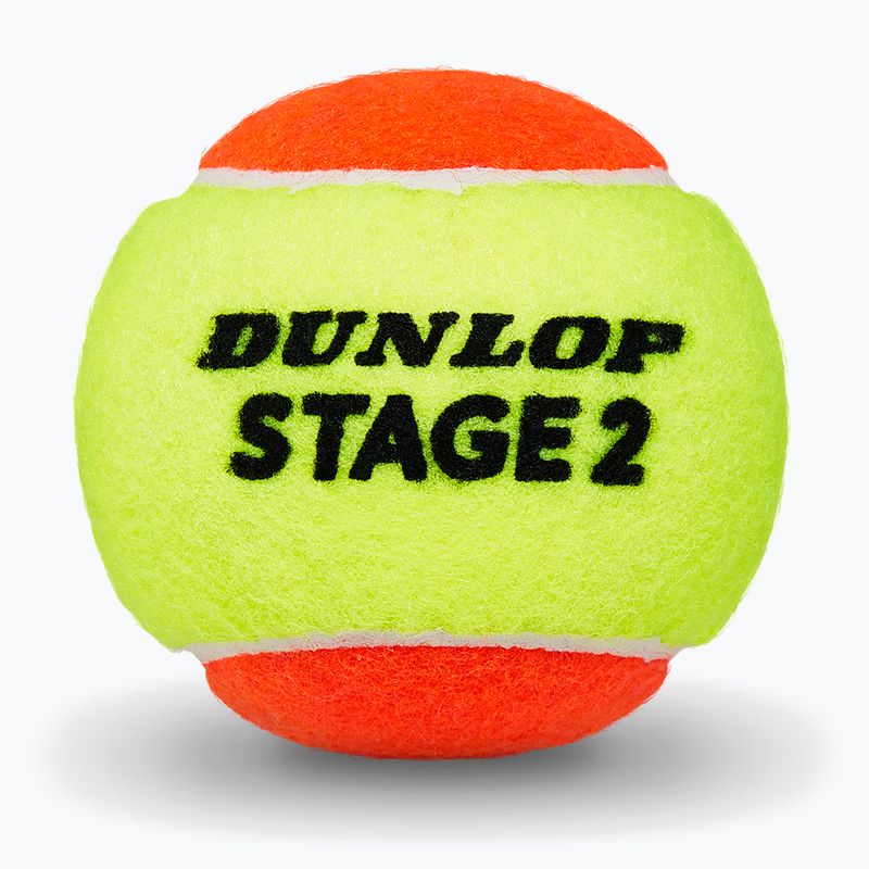 Tennisbälle Dunlop Stage 2 3 pack orange 3