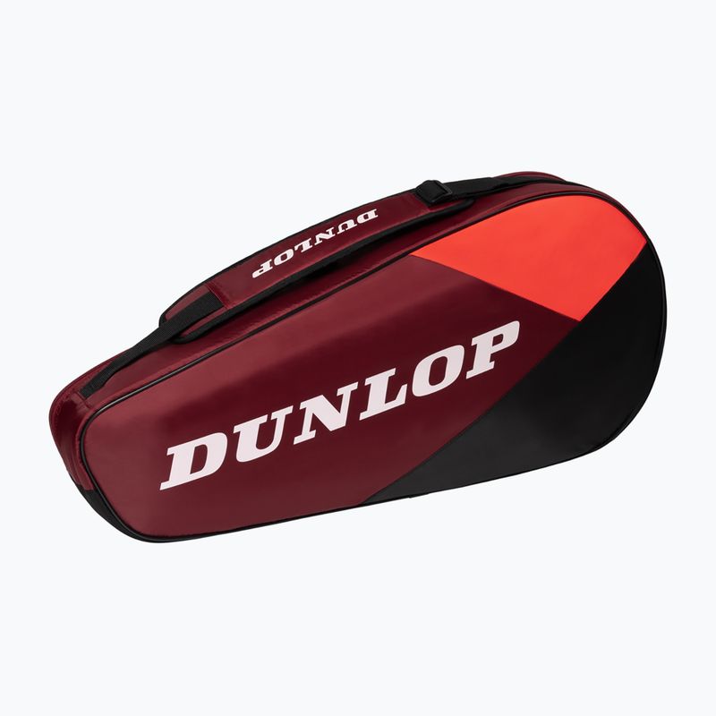 Tennistasche Dunlop CX-Club 3 RKT rot/schwarz/rot