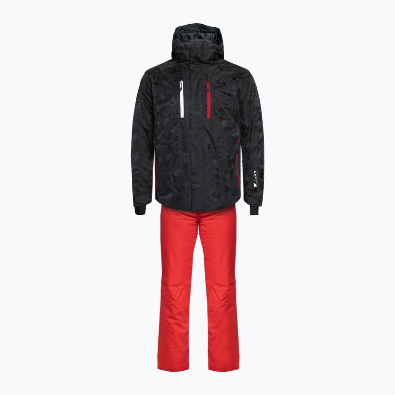 Herren Phenix Astronaut Ski Zweiteiler Schwarz-Rot ESM222P16