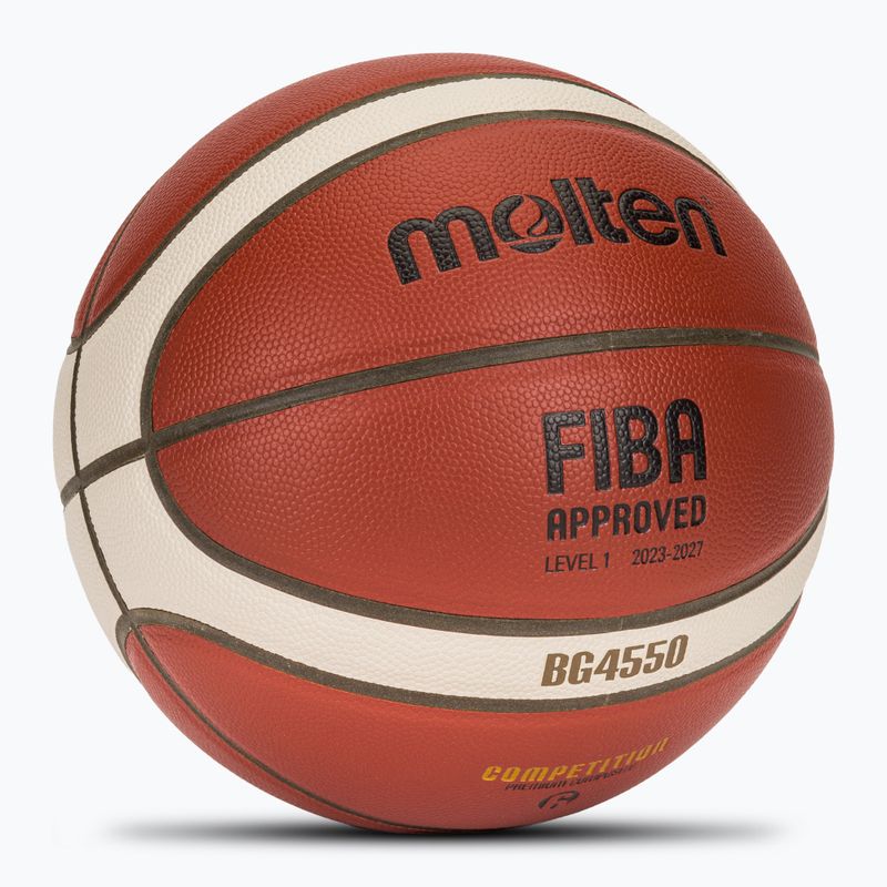 Basketball Molten B6G4550 FIBA brown Größe 6 2
