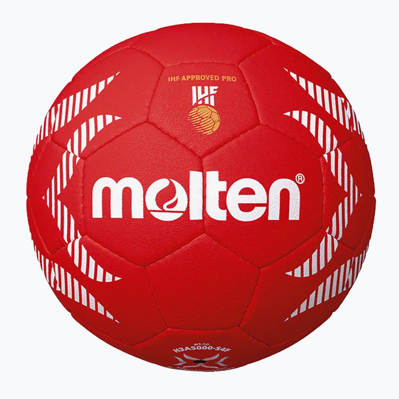 Handball Molten H3A5000-S4F IHF OFFICIAL BALL PaarIS 2024 red Größe 3 2