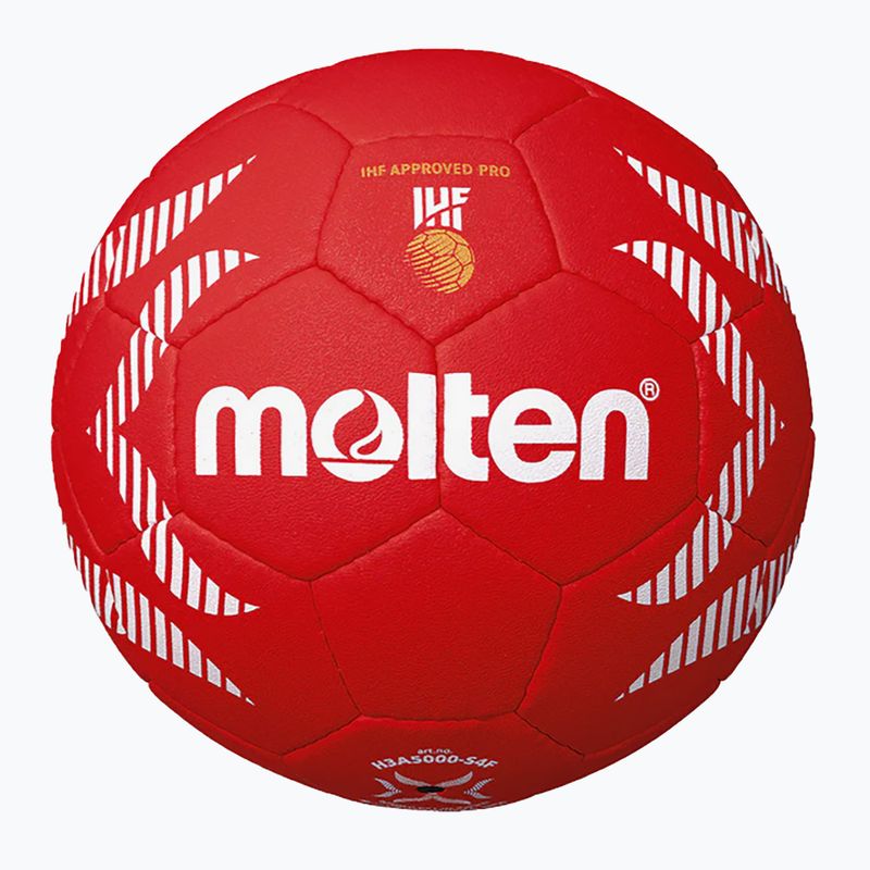 Handball Molten H2A5000-S4F IHF OFFICIAL BALL PaarIS 2024 red Größe 2 2