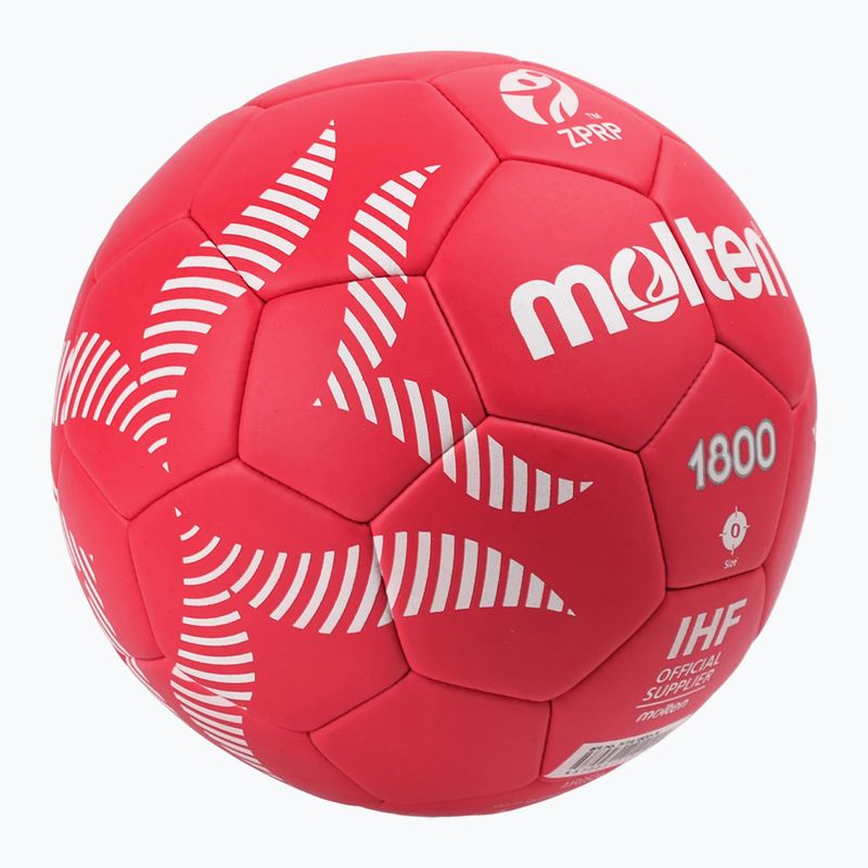 Handball Molten H0A1800-PL red Größe 0 2