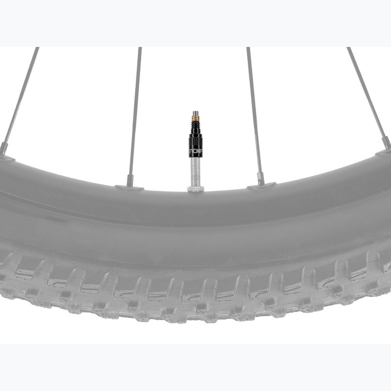 Ventiladapter Topeak Turboflow Valve Adapter 2Stk. black 2