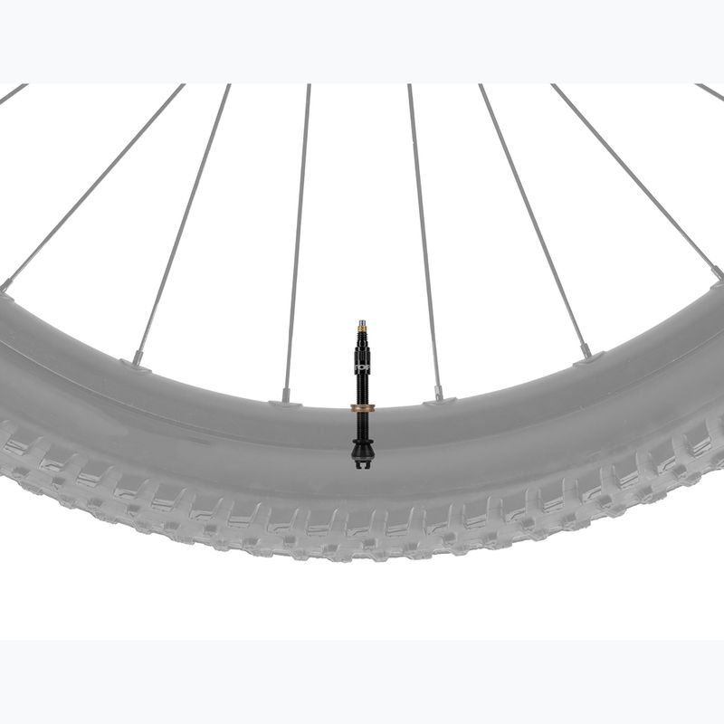 Ventilset Topeak Turboflow Valve Kit 60 mm black 2