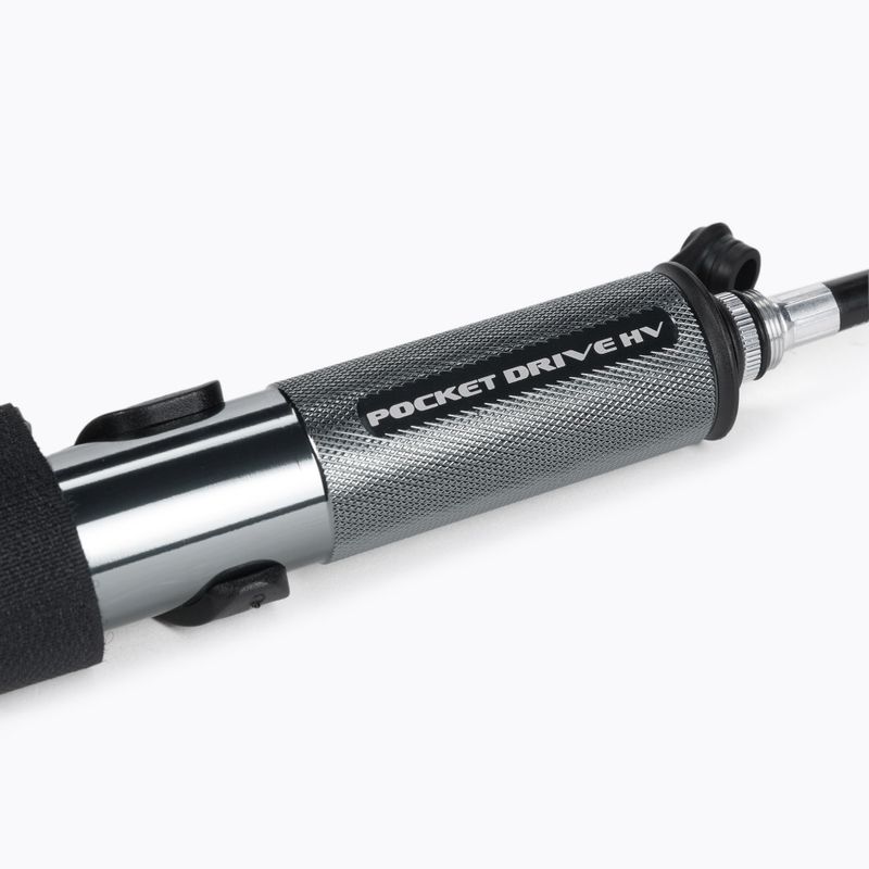 Lezyne Pocket Drive Hv Abs Flex Schlauch Fahrradpumpe schwarz LZN-1-MP-PKDRHV-V119 3