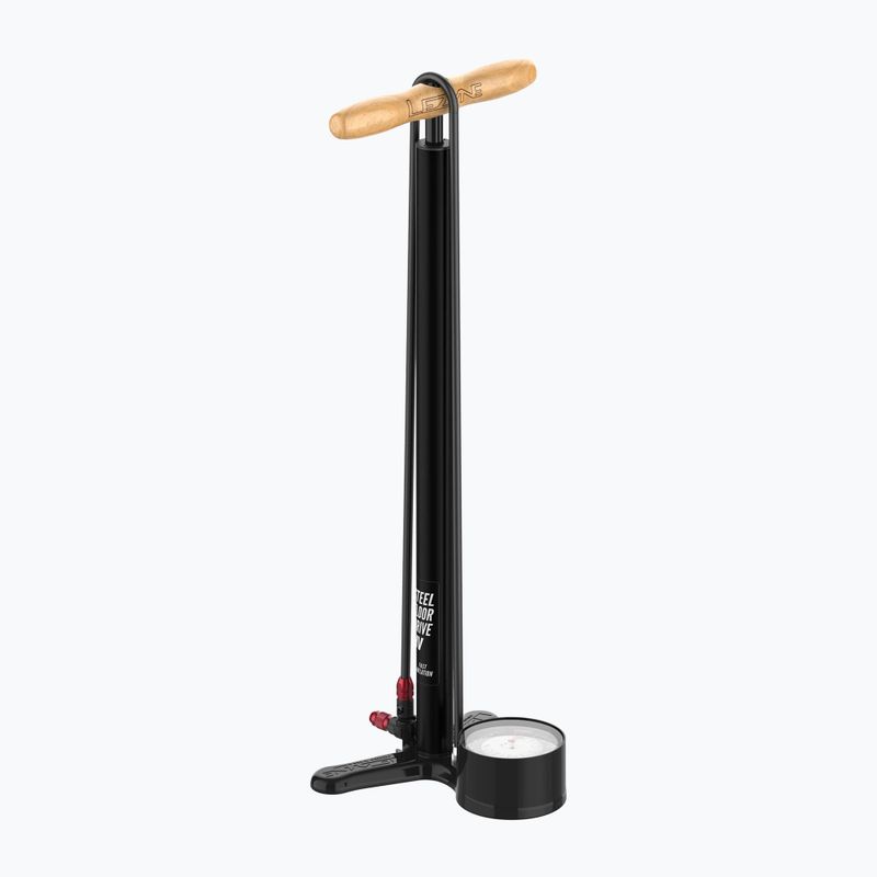 Lezyne Steel HV Floor Drive 3.5 100psi flach schwarz Fahrradpumpe