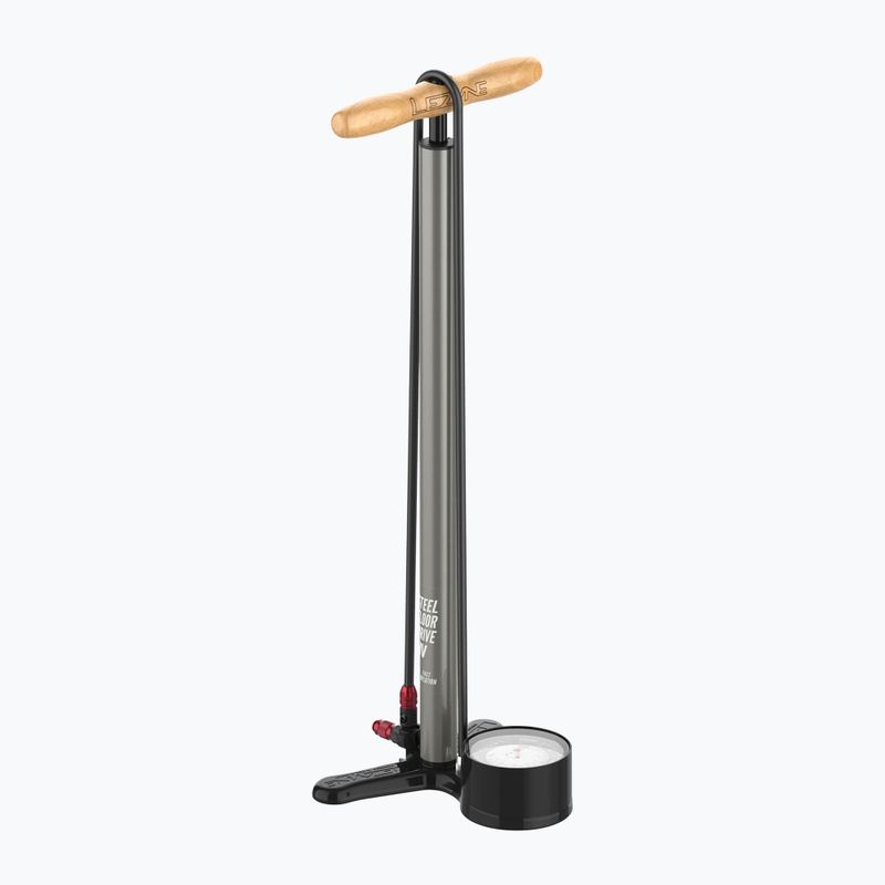 Lezyne Steel HV Floor Drive 3.5 100psi flach schwarz Fahrradpumpe 2