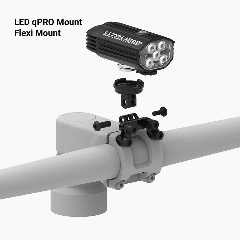 Fahrradhalterung Lezyne Flexi Stem Mount satin black 7