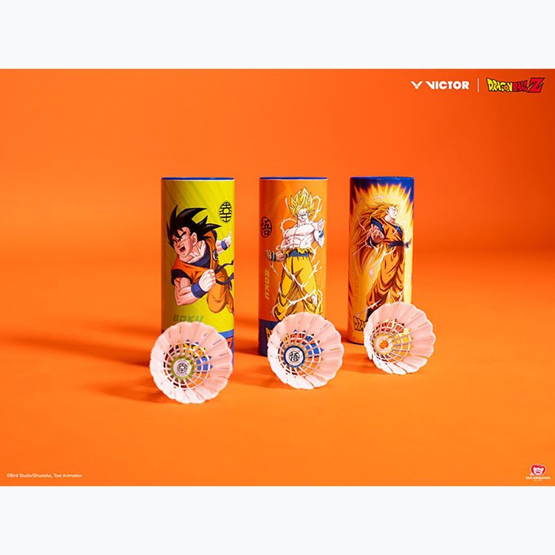 VICTOR Dragon Ball Z Synthetische Federbälle 3 Stück Apfelgrün 2