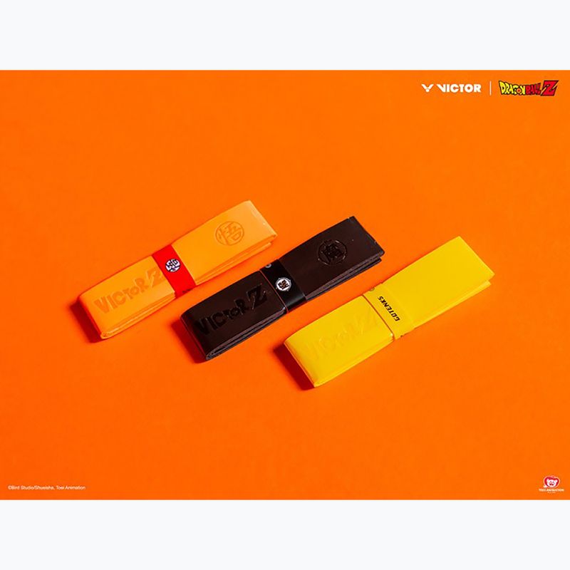 Badmintonschlägerhülle VICTOR Dragon Ball Z Grip matt schwarz 2