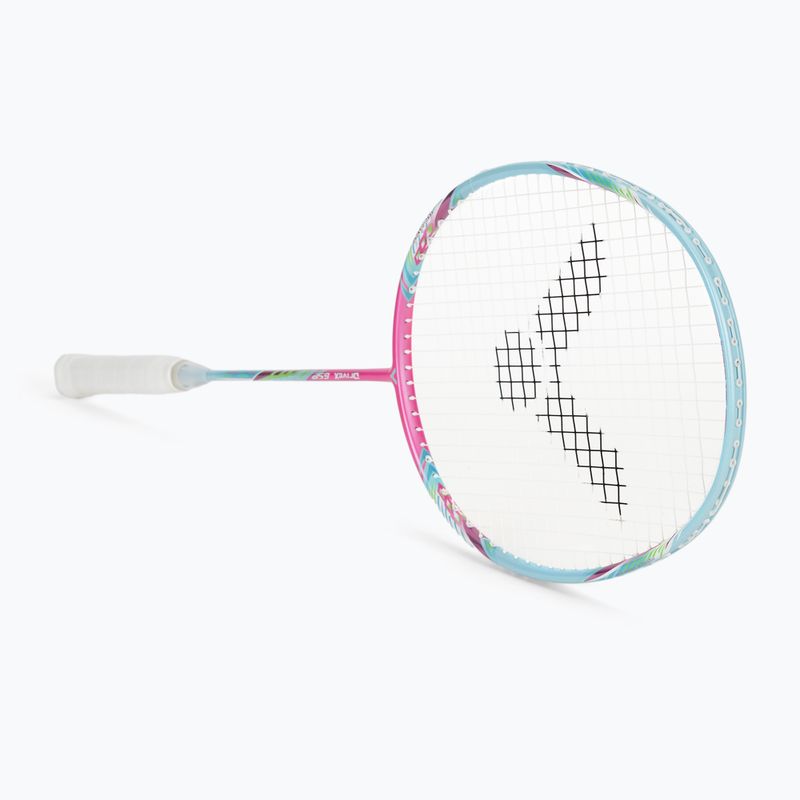 Badminton-Schläger VICTOR DriveX 6SP QM fluorescent rose-red/light blue 2