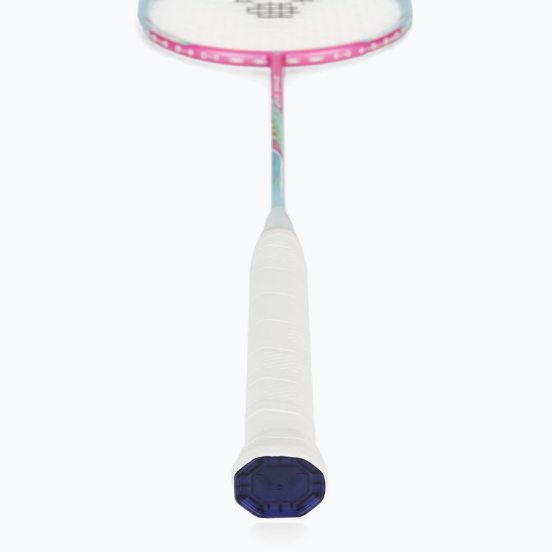 Badminton-Schläger VICTOR DriveX 6SP QM fluorescent rose-red/light blue 3