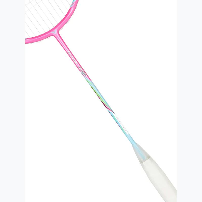 Badminton-Schläger VICTOR DriveX 6SP QM fluorescent rose-red/light blue 3