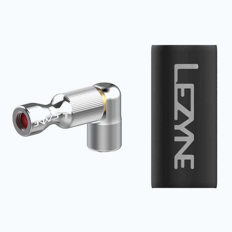 Lezyne Trigger Drive CO2 Fahrradpumpe + 16 g Kartusche glänzend silber 4