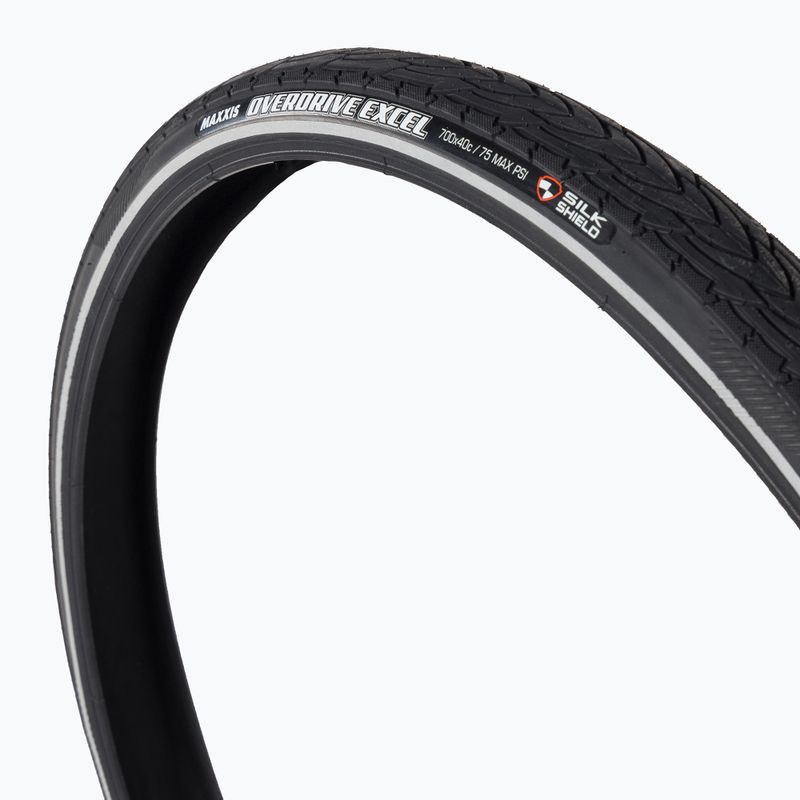 Maxxis Overdrive Excel Silkshield Draht Fahrradreifen schwarz ETB96137000