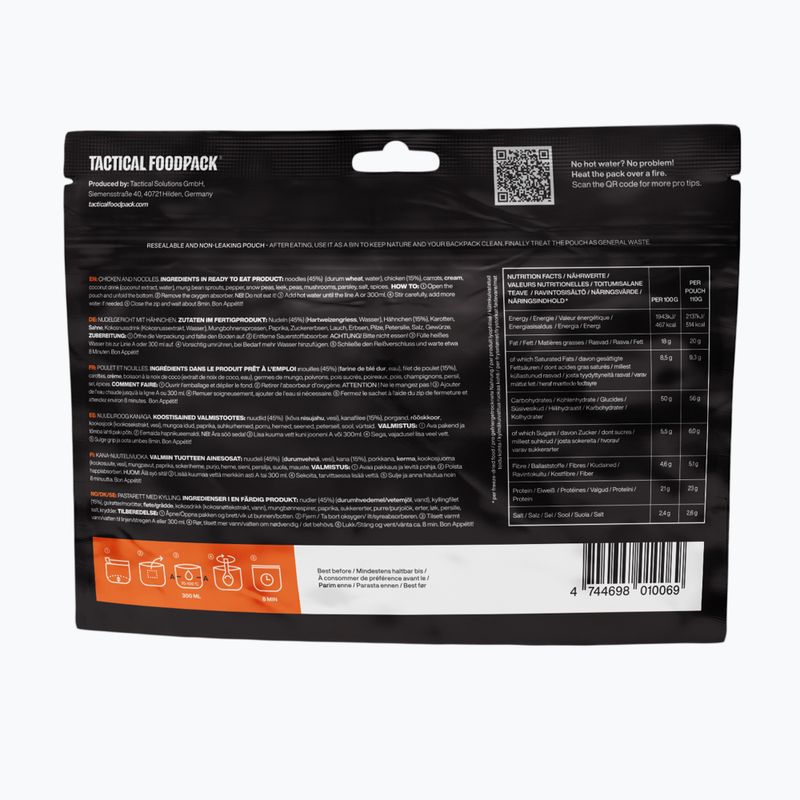 Gefriergetrocknete Lebensmittel Tactical Foodpack Huhn und Nudeln 410 g 3