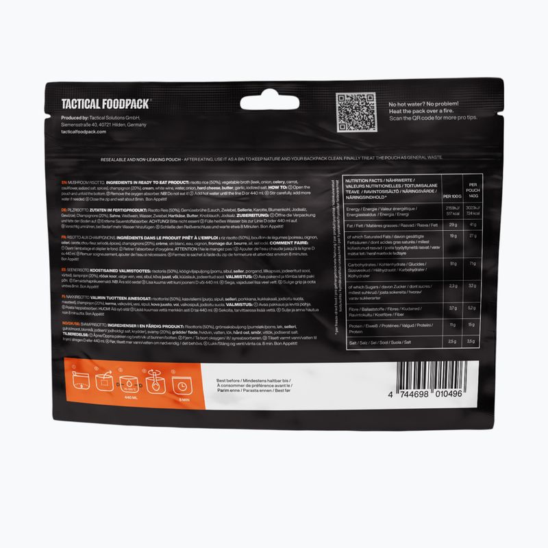 Gefriergetrocknete Lebensmittel Tactical Foodpack Pilz-Risotto 580 g 3
