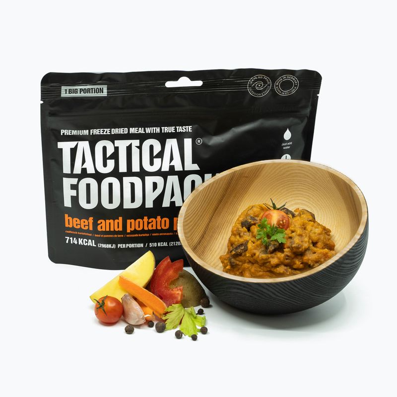 Gefriergetrocknete Lebensmittel Tactical Foodpack Rindfleisch-Kartoffel-Topf 140 g