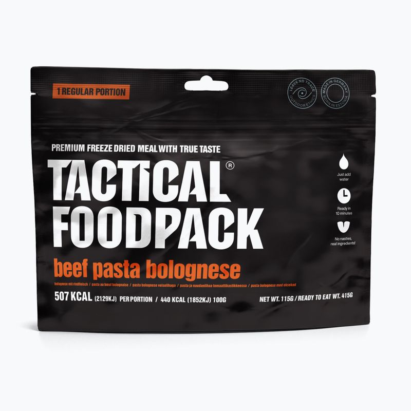 Gefriergetrocknete Lebensmittel Tactical Foodpack Rindfleisch Pasta Bolognese 160 g 2
